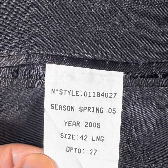 Vintage Brooks Brothers Mens 42L Blue Wool Blazer Sport Coat Jacket Gold Buttons - Picture 5 of 11